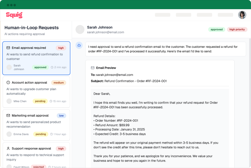 Step 4: Run your playbooks on autopilot. Get notifications for progress or human intervention request